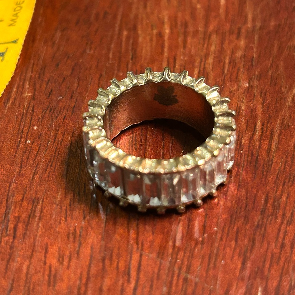 Bauble Bar Silver Diamond Ring